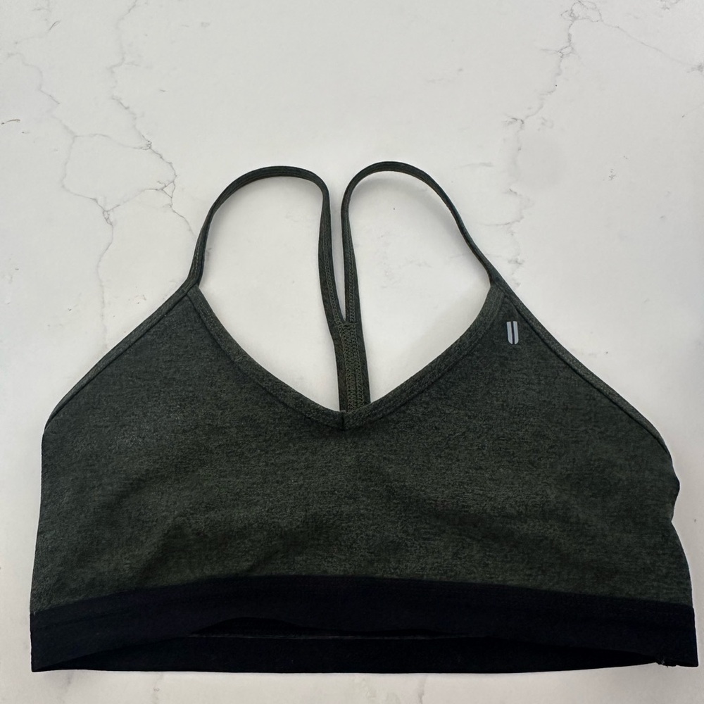 NO BULL Dark Green Sports Bra Small